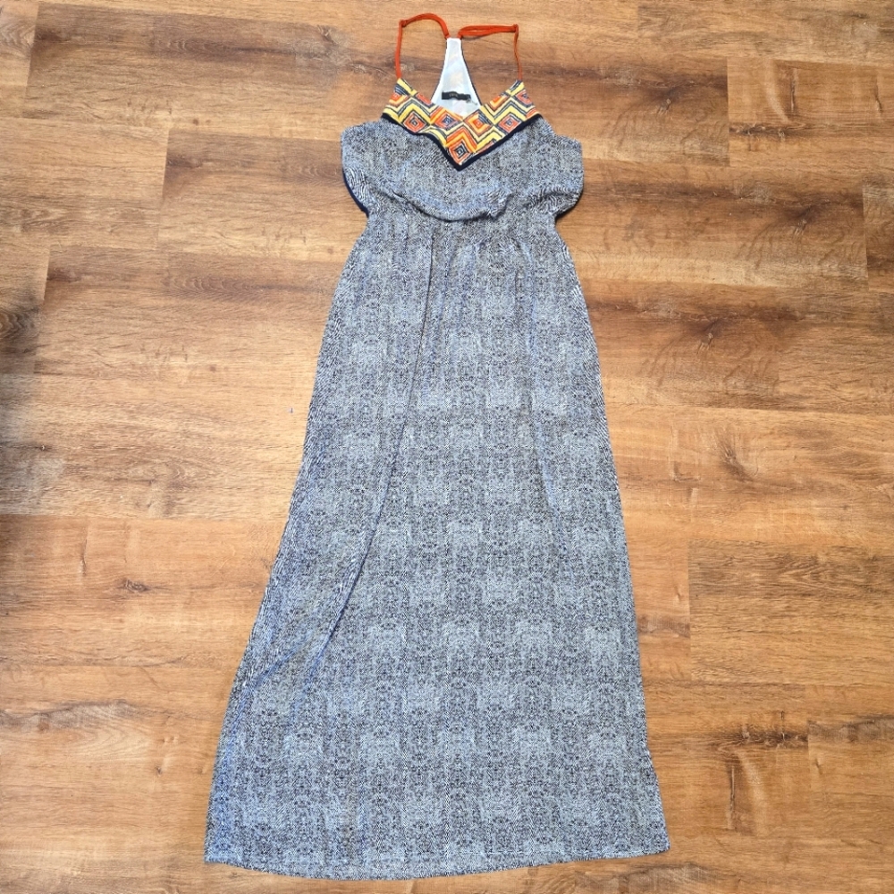 THML Multicolor Patterned Small Maxi Dress